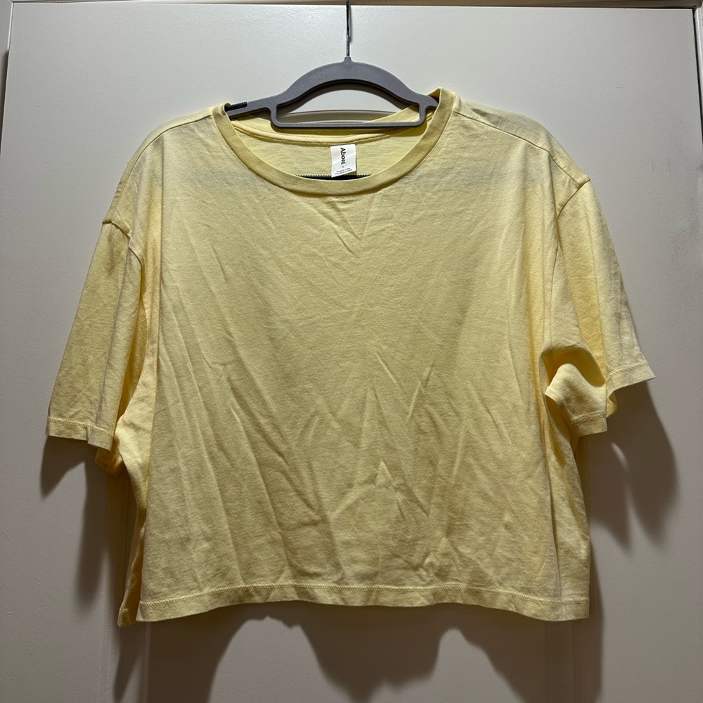 Abound Yellow Women's Crop Top - Large